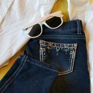 Girls Arizona Skinny Jeans Sz 16 Jeweled pockets